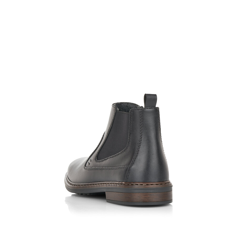 stivali neri con cerniera per uomo rieker 37662-00