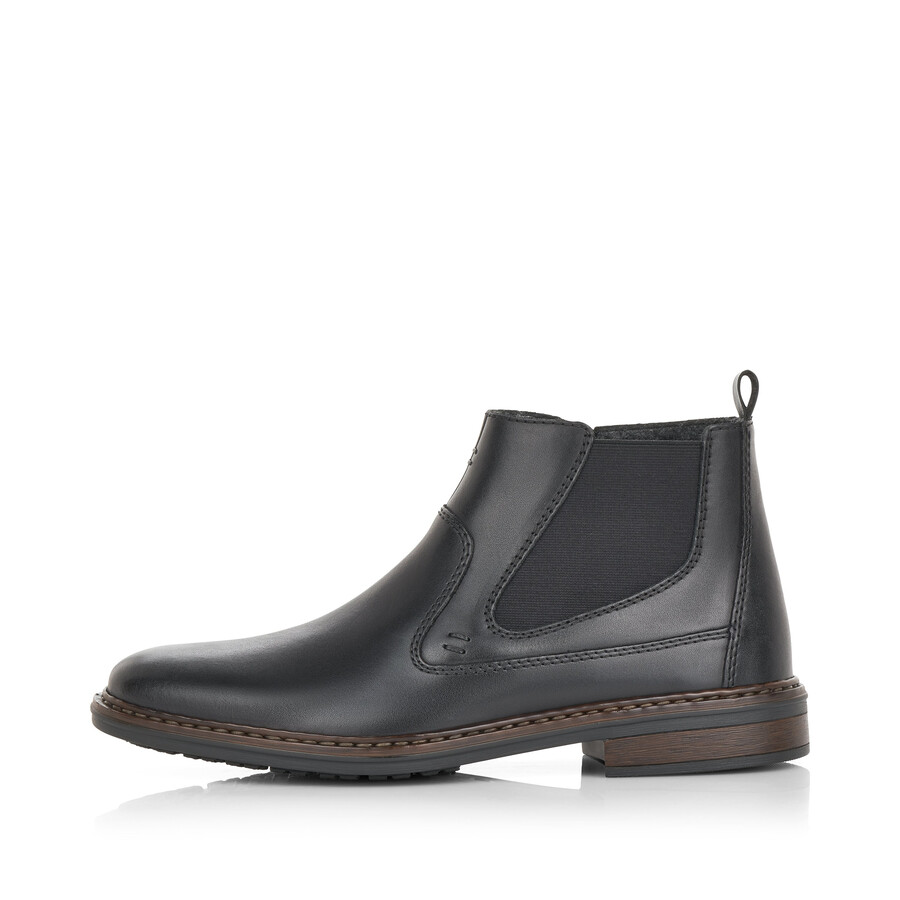 stivali neri con cerniera per uomo rieker 37662-00