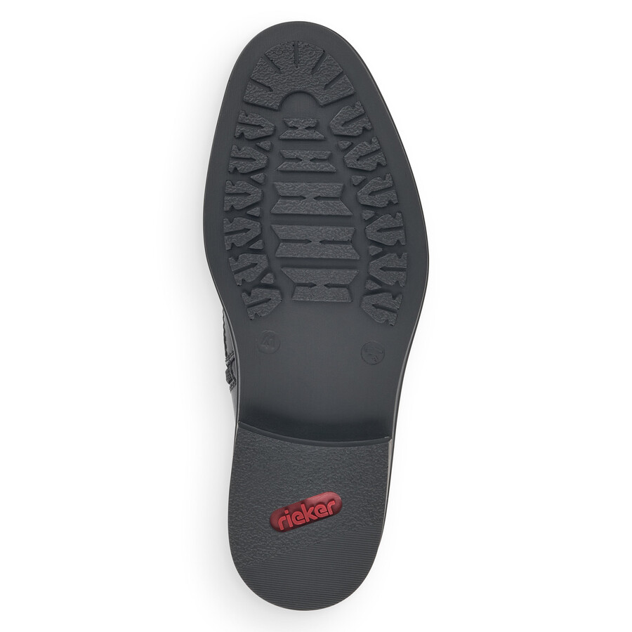 stivali neri con cerniera per uomo rieker 37662-00