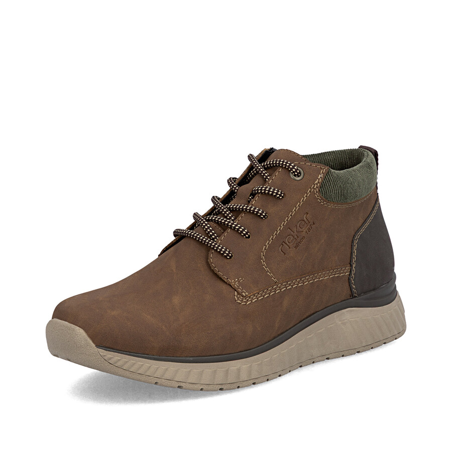 stivali marroni con cerniera per uomo rieker b0603-24