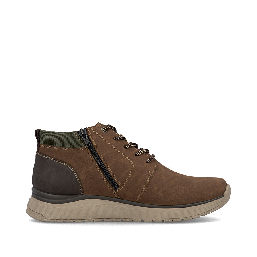 stivali marroni con cerniera per uomo rieker b0603-24