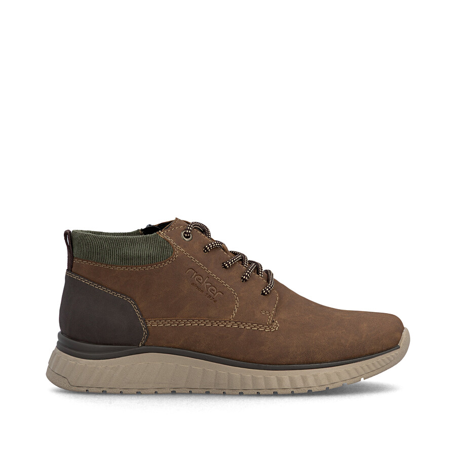 stivali marroni con cerniera per uomo rieker b0603-24