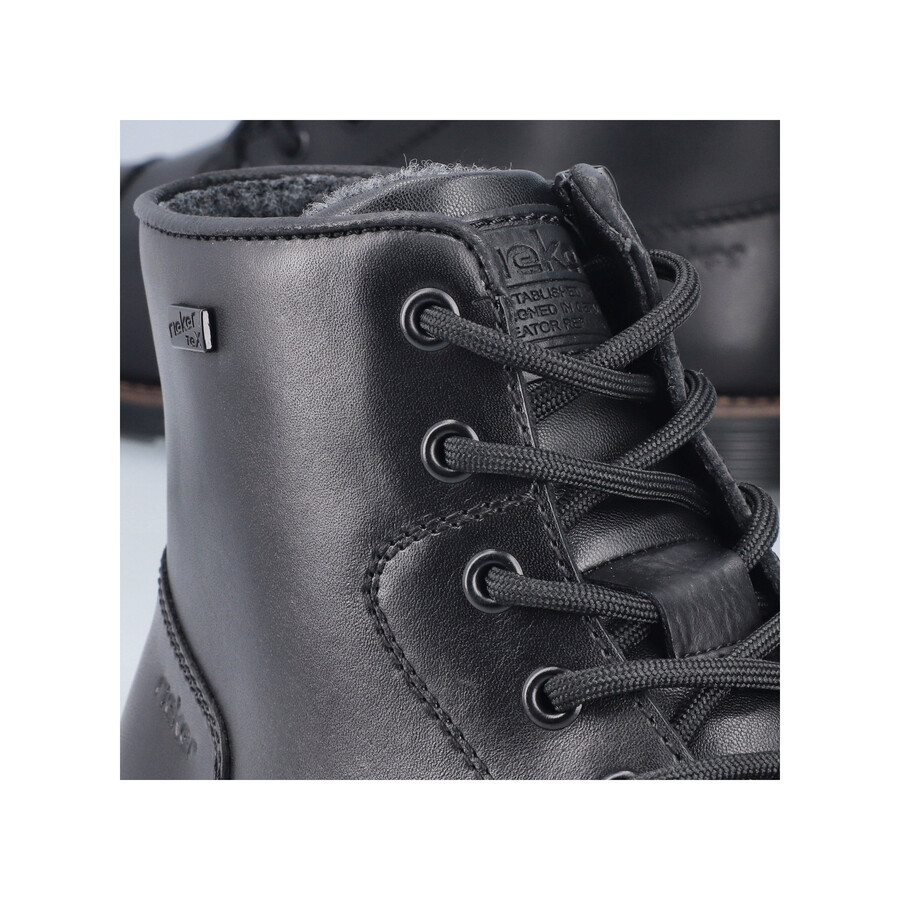 stivali neri con cerniera per uomo rieker f4546-00