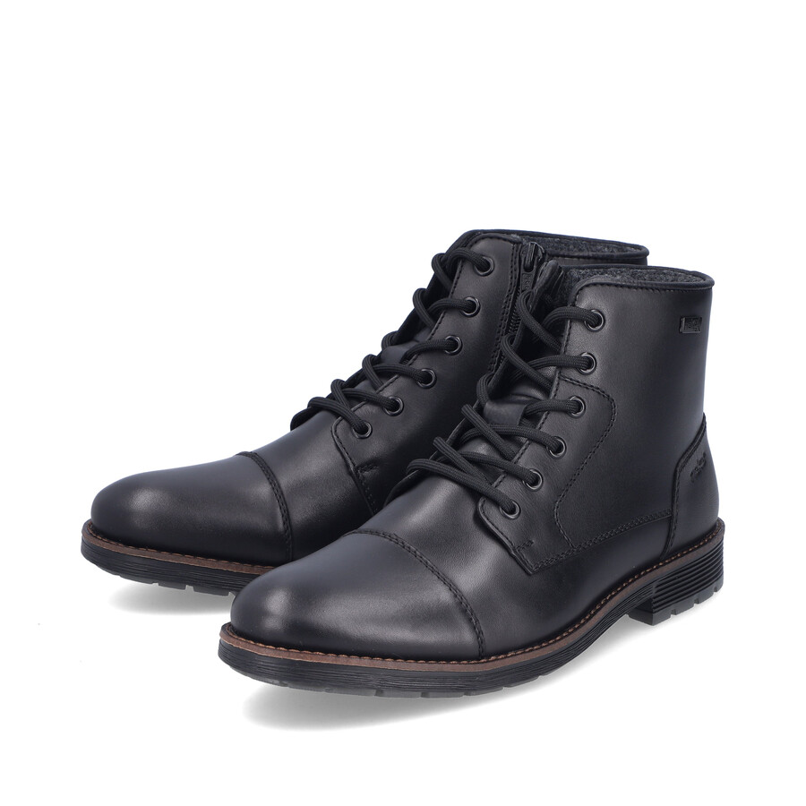 stivali neri con cerniera per uomo rieker f4546-00