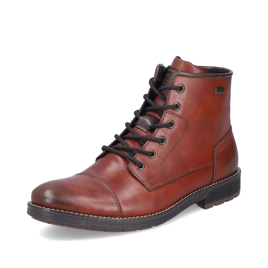 stivali marroni con cerniera per uomo rieker f4546-24