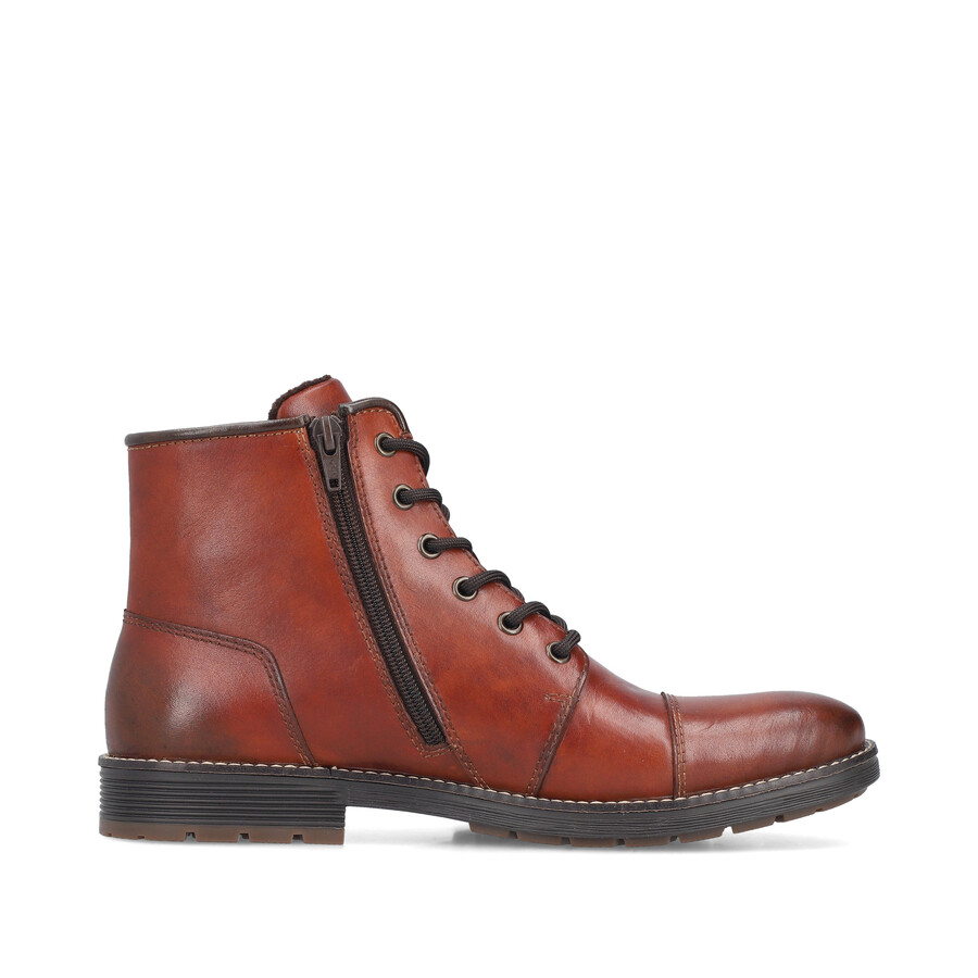 stivali marroni con cerniera per uomo rieker f4546-24