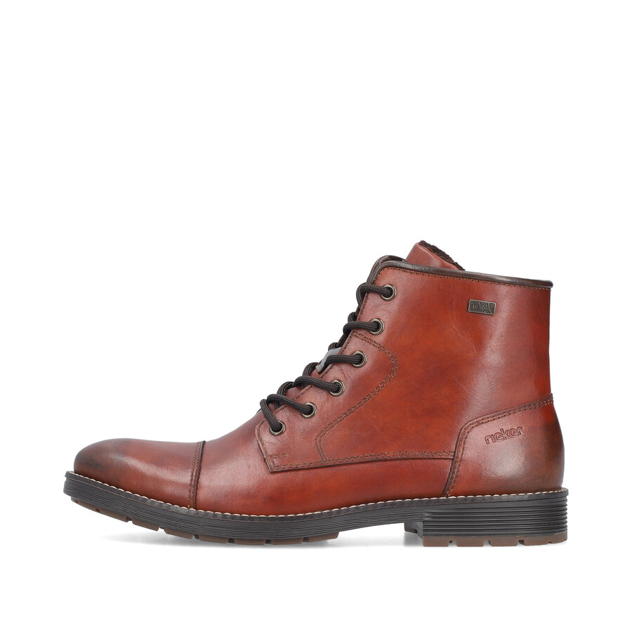 stivali marroni con cerniera per uomo rieker f4546-24