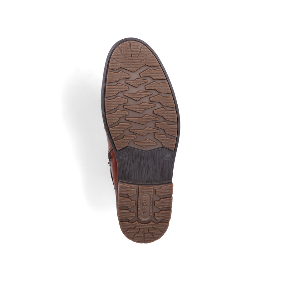 stivali marroni con cerniera per uomo rieker f4546-24