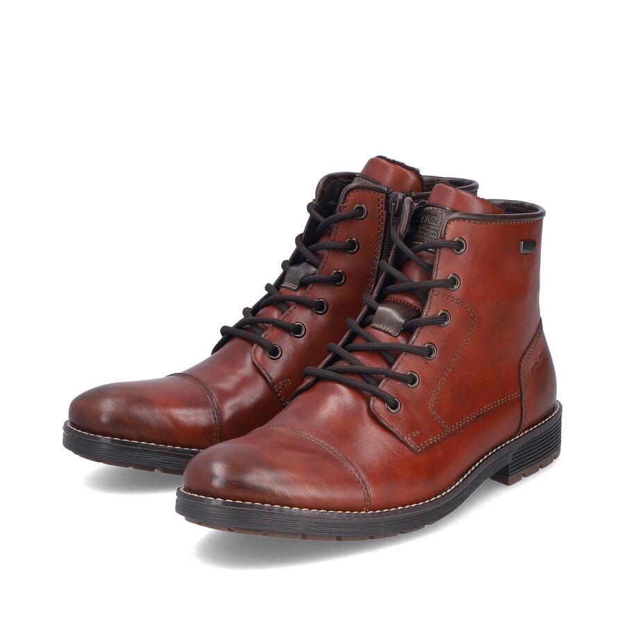 stivali marroni con cerniera per uomo rieker f4546-24