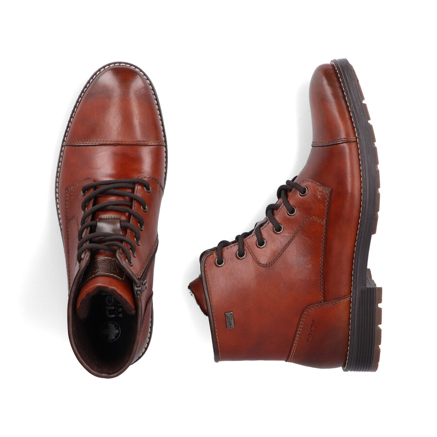 stivali marroni con cerniera per uomo rieker f4546-24