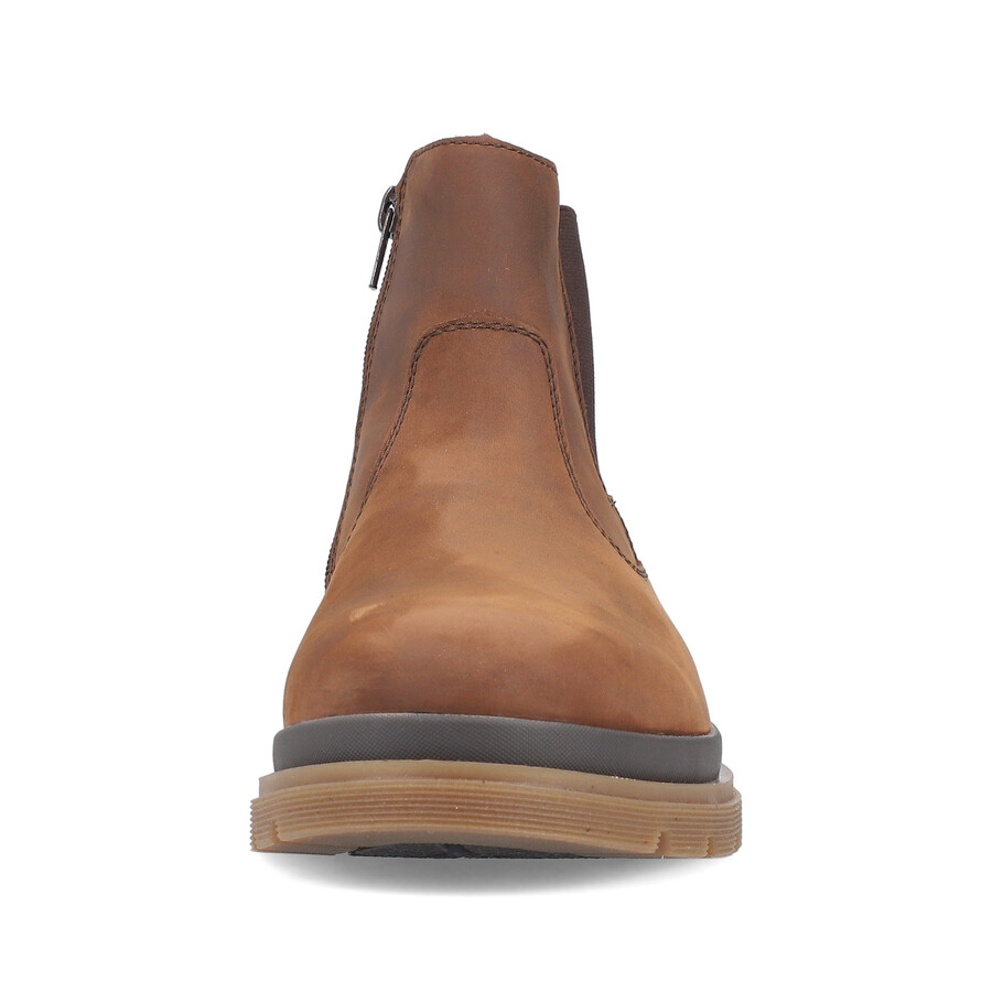 stivali marroni con cerniera per uomo rieker f7051-23