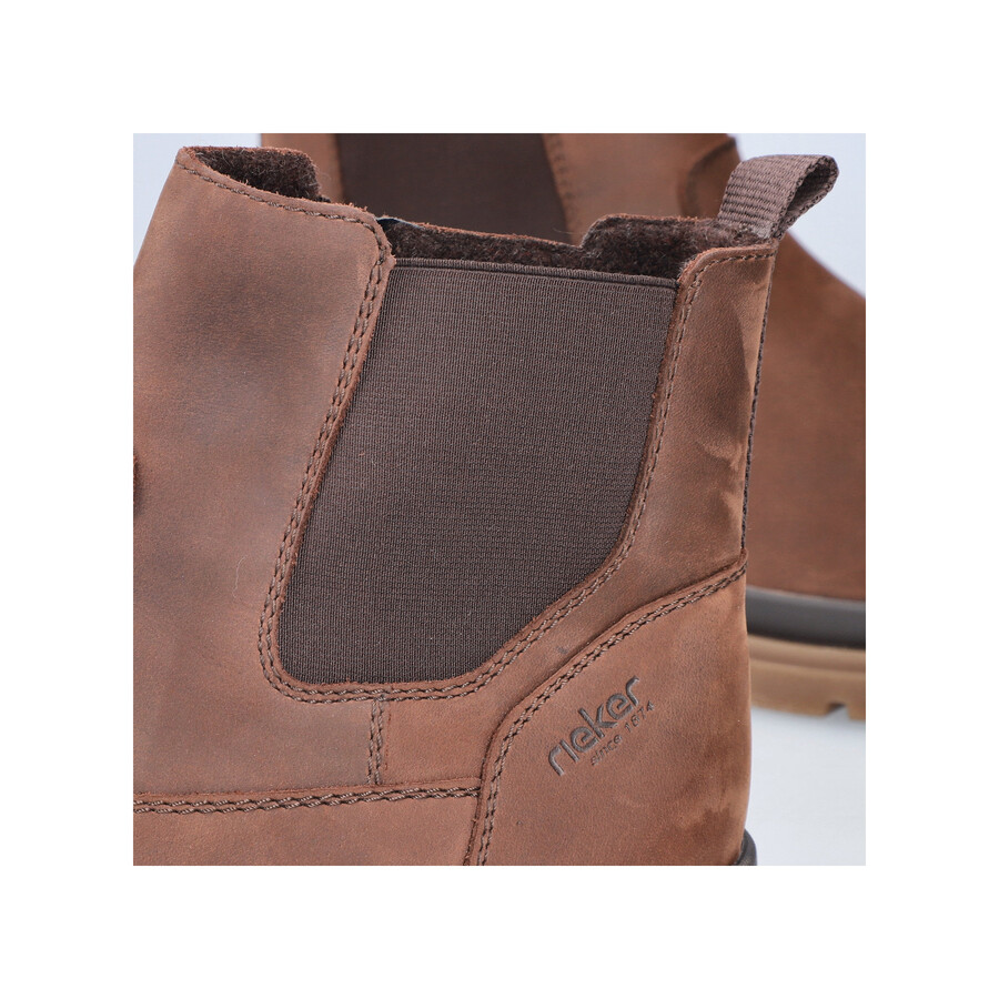 stivali marroni con cerniera per uomo rieker f7051-23